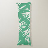 Coussins Longs Vert blanc Tropical Feuilles Beach Décor à la mais (Devant (Vertical))