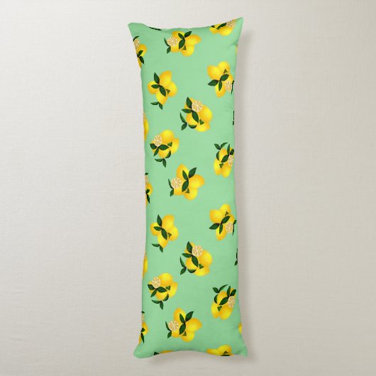 Coussins Longs Vert citron (Dos (Vertical))