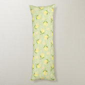 Coussins Longs Vert citron motif (Dos (Vertical))