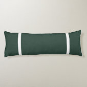 Coussins Longs Vert foncé + Garnitures blanches (Dos)