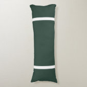 Coussins Longs Vert foncé + Garnitures blanches (Devant (Vertical))