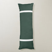 Coussins Longs Vert foncé + Garnitures blanches (Dos (Vertical))