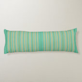 Coussins Longs Vert Jade Rayé Moderne (Dos)