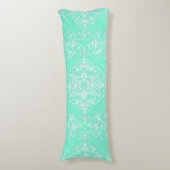 Coussins Longs Vert menthe pâle double damas (Devant (Vertical))