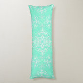 Coussins Longs Vert menthe pâle double damas (Dos (Vertical))