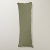 Coussins Longs Vert olive clair solide (Devant (Vertical))