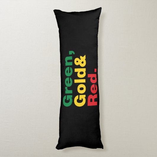 Coussins Longs Vert, Or & Rouge. (Dos (Vertical))