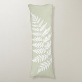Coussins Longs Vert sauge clair fougère blanche simplement raffin (Devant (Vertical))