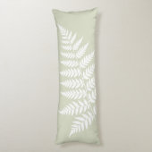 Coussins Longs Vert sauge clair fougère blanche simplement raffin (Dos (Vertical))