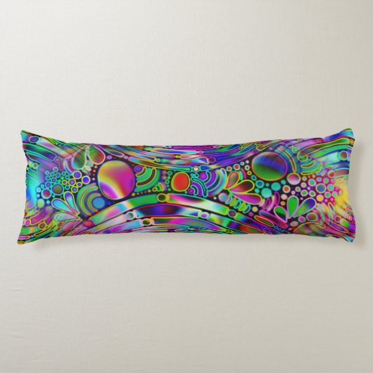 Coussins Longs Very colorfully abstract forms art 1 (Devant)