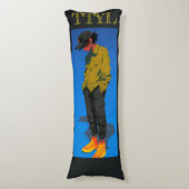 Coussins Longs Vibes, en bleu, (Devant (Vertical))