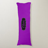 Coussins Longs Vibrant, Gras Fuchsia Purple Personnalisé (Devant (Vertical))