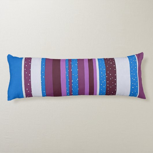 Coussins Longs Vibrant Striped Pattern Background (Dos)