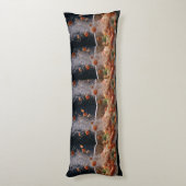 Coussins Longs Vibrant Veggie Explosion Art – Dynamic Boiling Pot (Dos (Vertical))