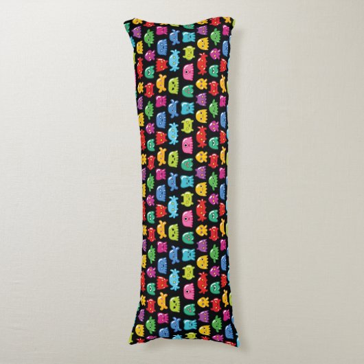 Coussins Longs Vidéo Monstres Geek Nerd Gamer Motif (Devant (Vertical))