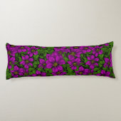 Coussins Longs Vigne Clematis rose (Dos)