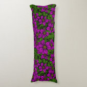 Coussins Longs Vigne Clematis rose (Devant (Vertical))