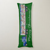 Coussins Longs Village LRT d'automne/Noël sur Big Rig (Dos (Vertical))