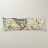 Coussins Longs Ville de Seattle et d'environs (Dos)