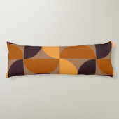 Coussins Longs Vins brûlés modernes du milieu du siècle Eclipse (Devant)