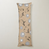 Coussins Longs Vintage Birds & Nid Rustic Kraft Brown (Dos (Vertical))