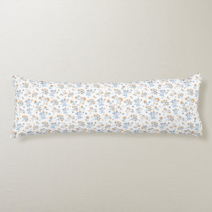 Coussins Longs Vintage Boho minimaliste blanc Motif Fleur sauvage