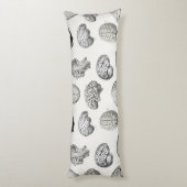 Coussins Longs Vintage Brain Anatomy Biology Illustrations (Dos (Vertical))