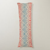 Coussins Longs Vintage Damask Wallpaper - bleu violet rouge (Devant (Vertical))