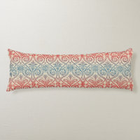Vintage Damask Wallpaper - bleu violet rouge