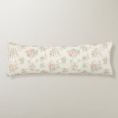 Coussins Longs Vintage Pink Rose Cottagecore Floral Pattern (Devant)