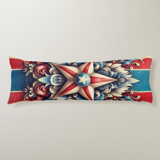 Coussins Longs Vintage/rustic USA/Patriotic (Devant)