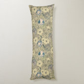 Coussins Longs Vintage Sepia Floral (Dos (Vertical))