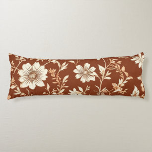 Coussins Longs Vintage Terracotta sans mer Boho motif floral