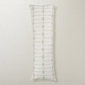 Coussins Longs Vintage Victorian Botanical Traditional Stripes (Devant (Vertical))