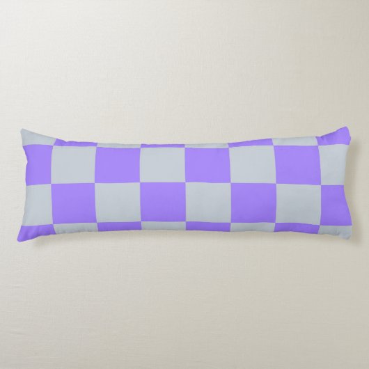 Coussins Longs Violet À damiers En vichy Motif (Devant)
