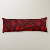 Coussins Longs Vitrail rouge Abstrait (Dos)