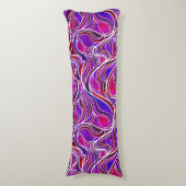 Coussins Longs Vitrail violet Abstrait (Devant (Vertical))