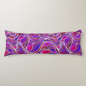 Coussins Longs Vitrail violet Abstrait (Devant)