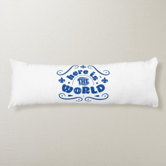 Coussins Longs Voici le monde (Devant)