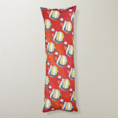 Coussins Longs Volley-ball avec Casquette de Noël (Dos (Vertical))