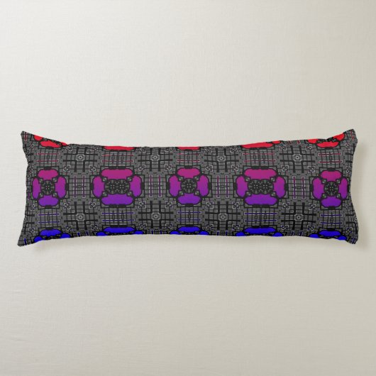 Coussins Longs Volume treize kaléidoscope art trois (Devant)