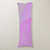 Coussins Longs Vos initiales de chevauchement | Géométrique rose  (Devant (Vertical))