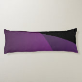 Coussins Longs Vos initiales qui se chevauchent | Moderne violet (Dos)