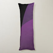 Coussins Longs Vos initiales qui se chevauchent | Moderne violet (Dos (Vertical))