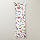 Coussins Longs Voter Floral moderne en Vert rose orange bleu (Dos (Vertical))