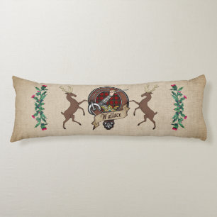 Coussins Longs Wallace Clan Badge & Tartan