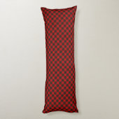 Coussins Longs Wallace tartan rouge noir plaid (Dos (Vertical))