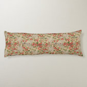 Coussins Longs Walter Crane Cacatoès blanc Grenade rouge Art (Dos)