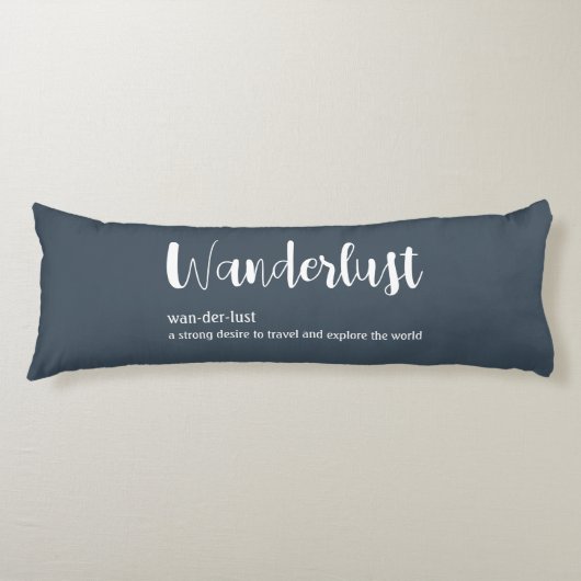 Coussins Longs Wanderlust définition blanc gris bleu couleur (Devant)