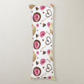 Coussins Longs Watercolor cupcakes (Devant (Vertical))
